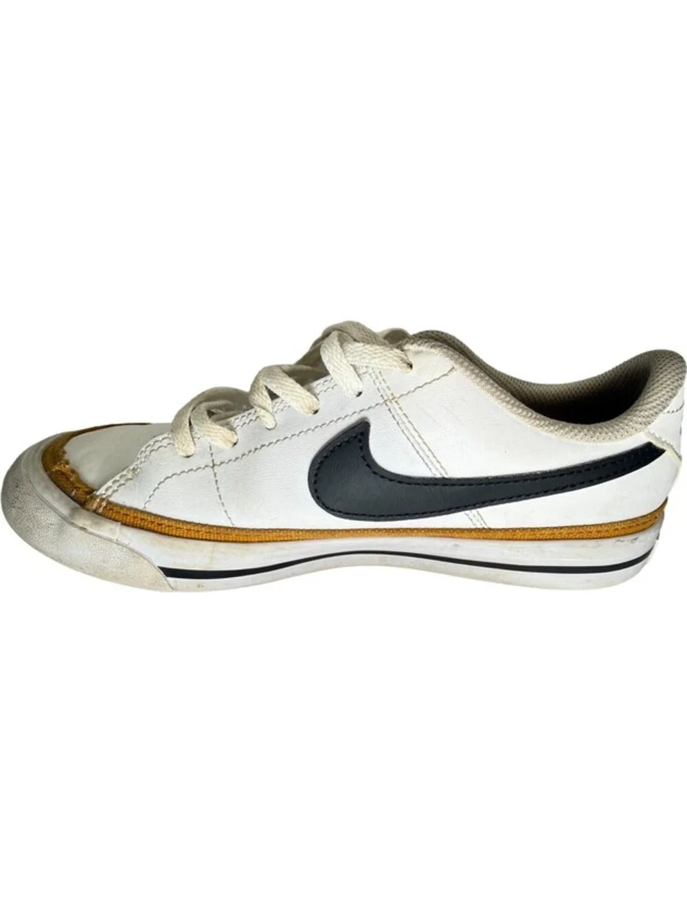 Nike Court Legacy GS White Black Desert Orchard DA5380-102 Size 4Y Womens 5.5